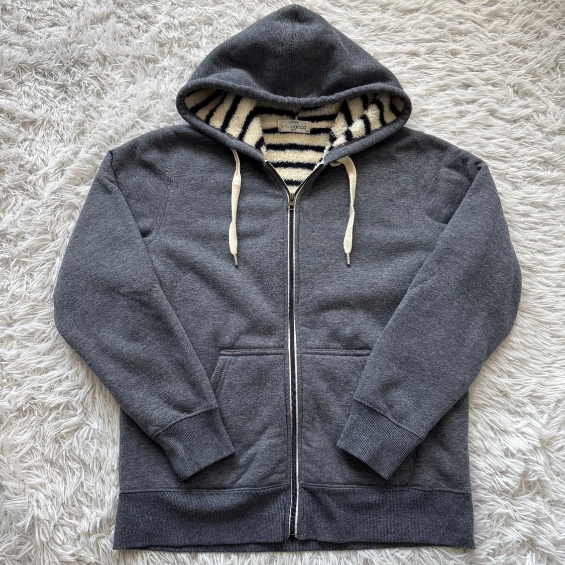 FUWARICA 일본빈티지 노드 기모 후드집업 빈티지후드집업 M 38 상품이미지2