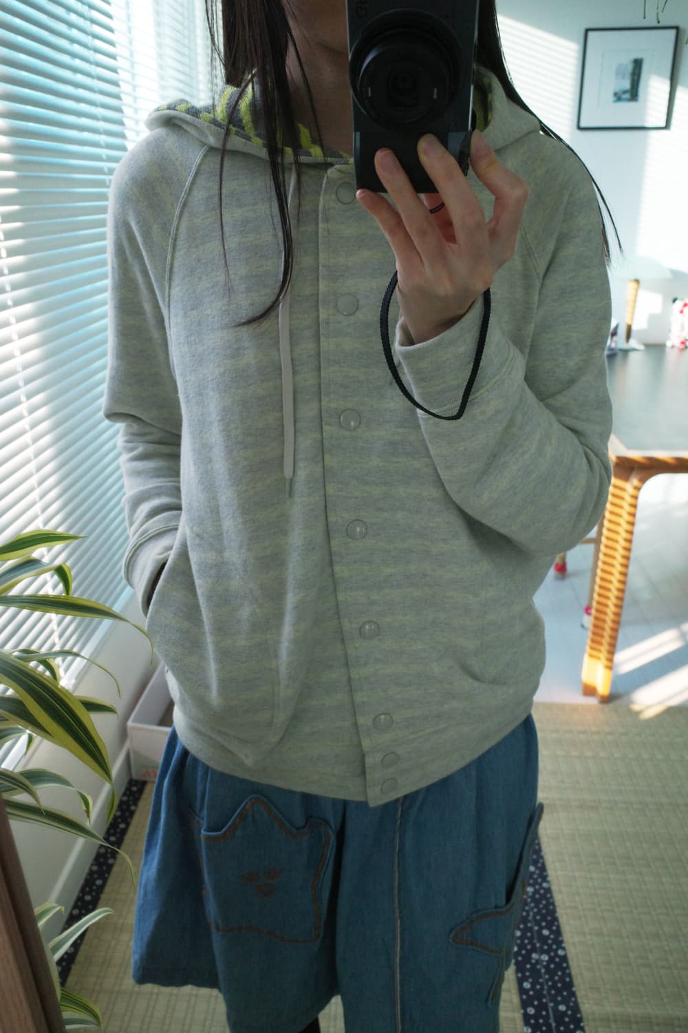 네넷 별 데님 스커트 상품이미지6