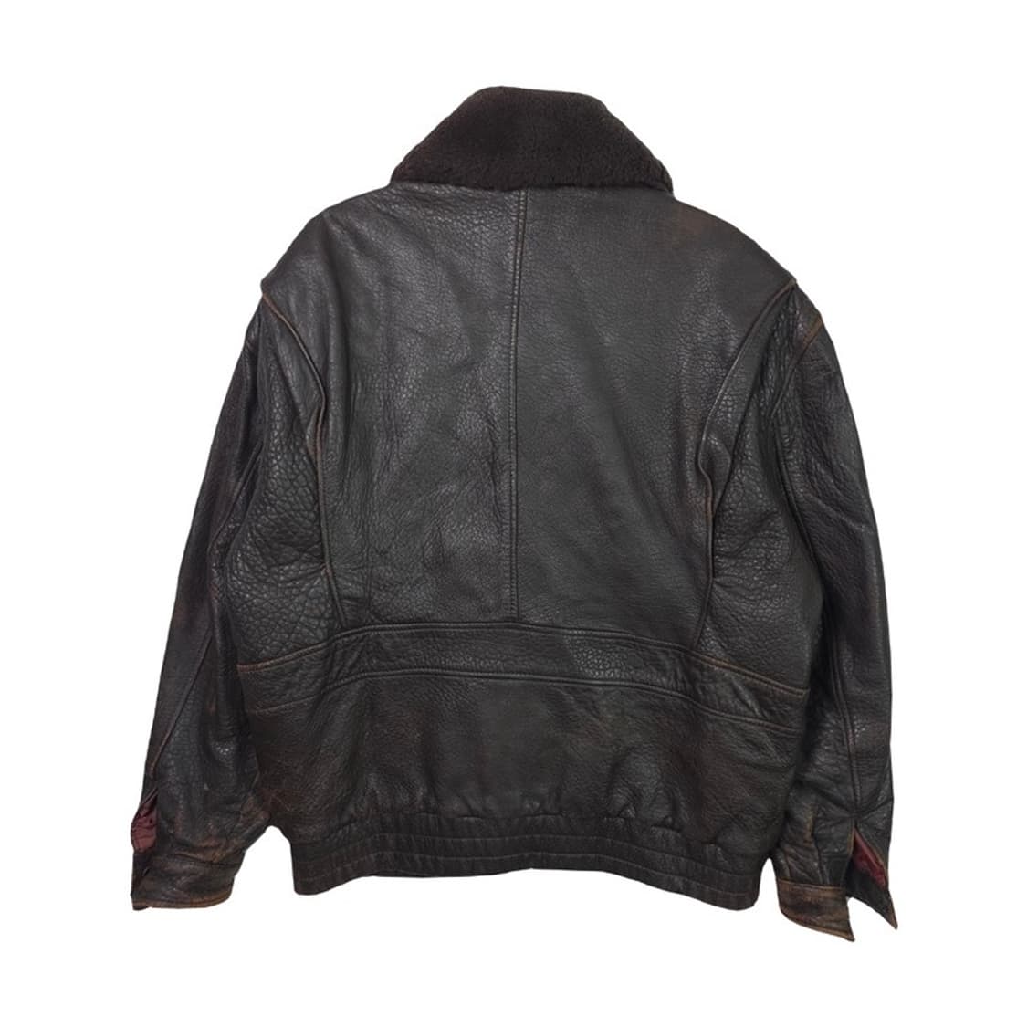 ESQ 에스콰이어 빈티지 레더 항공점퍼 L 상품이미지2