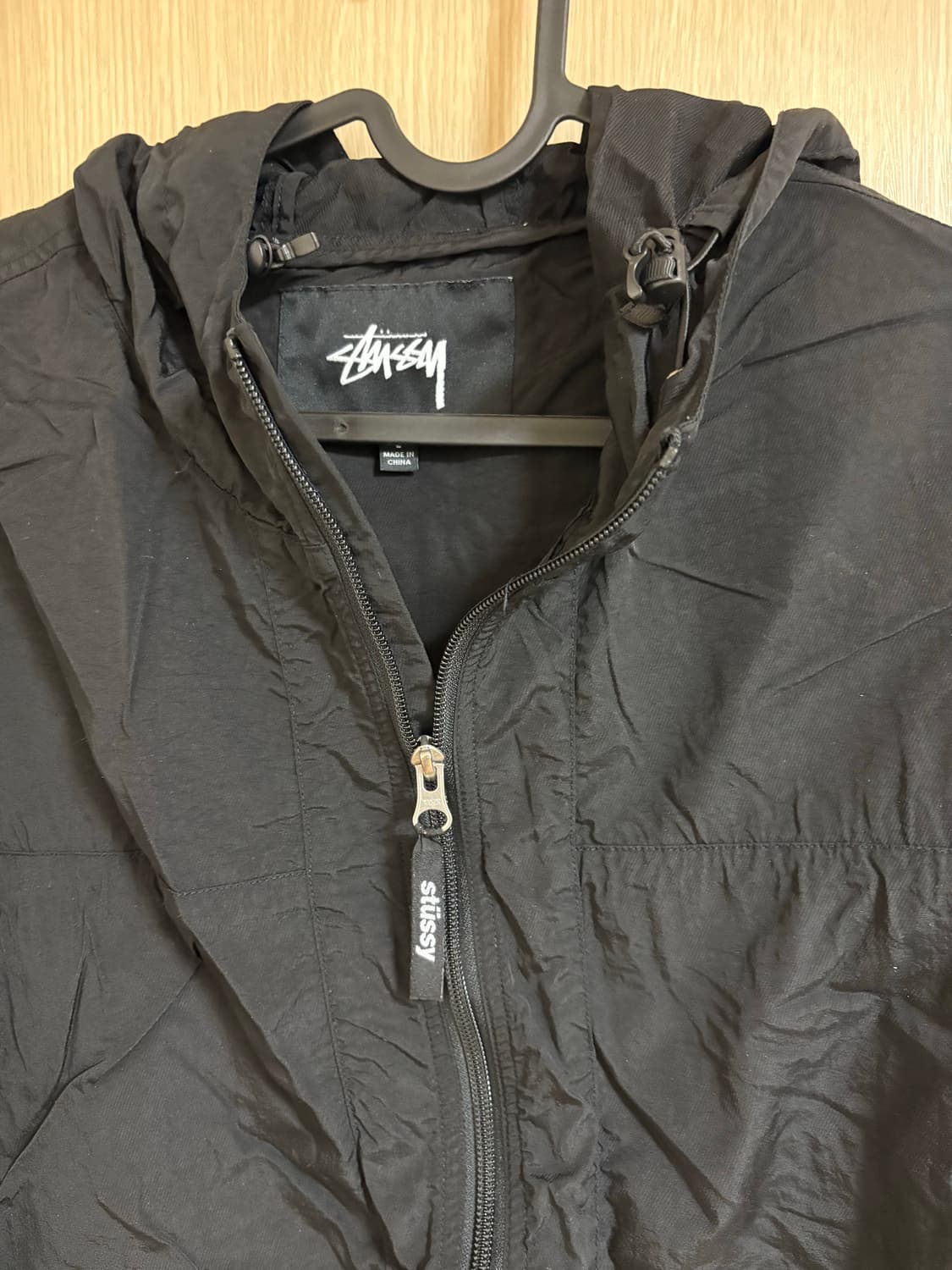 스투시 블록 테크 자켓 블랙 L 상품이미지3