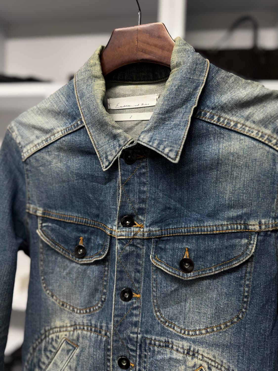 빈티지 데님 자켓 상품이미지2