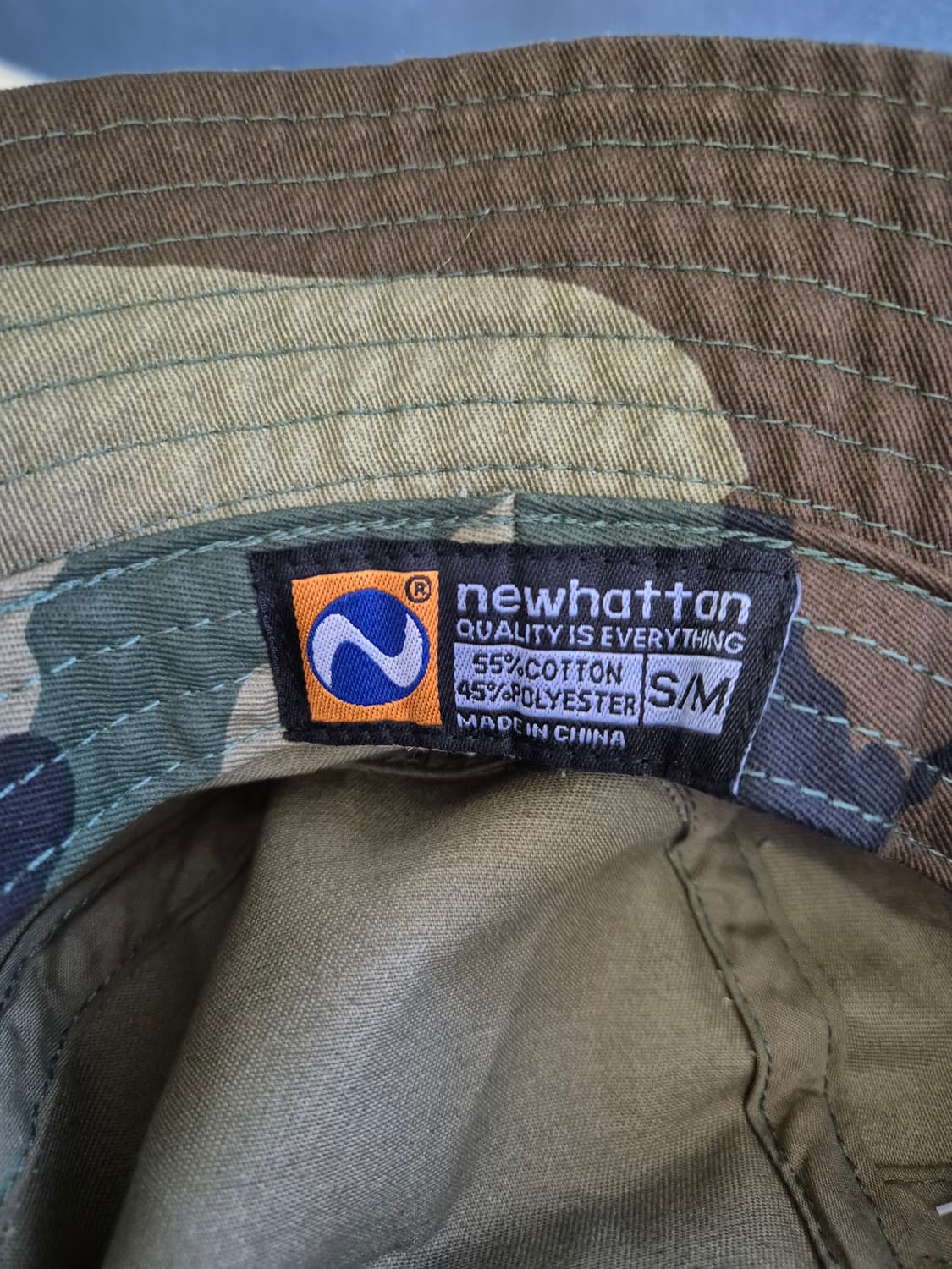 뉴하탄 카모 패턴 버킷햇 S/M 상품이미지5