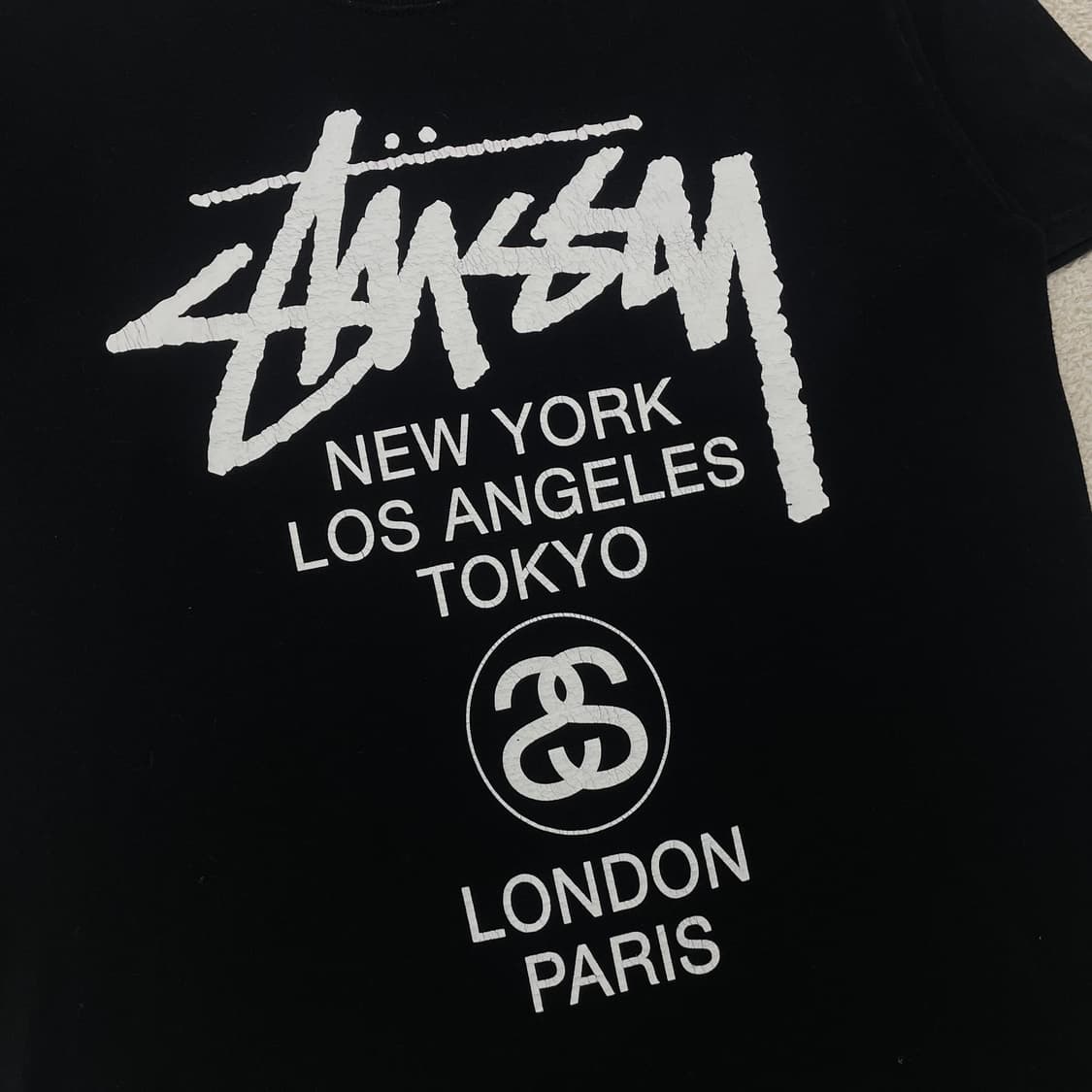 스투시 Stussy 월드투어 반팔티 블랙 상품이미지4
