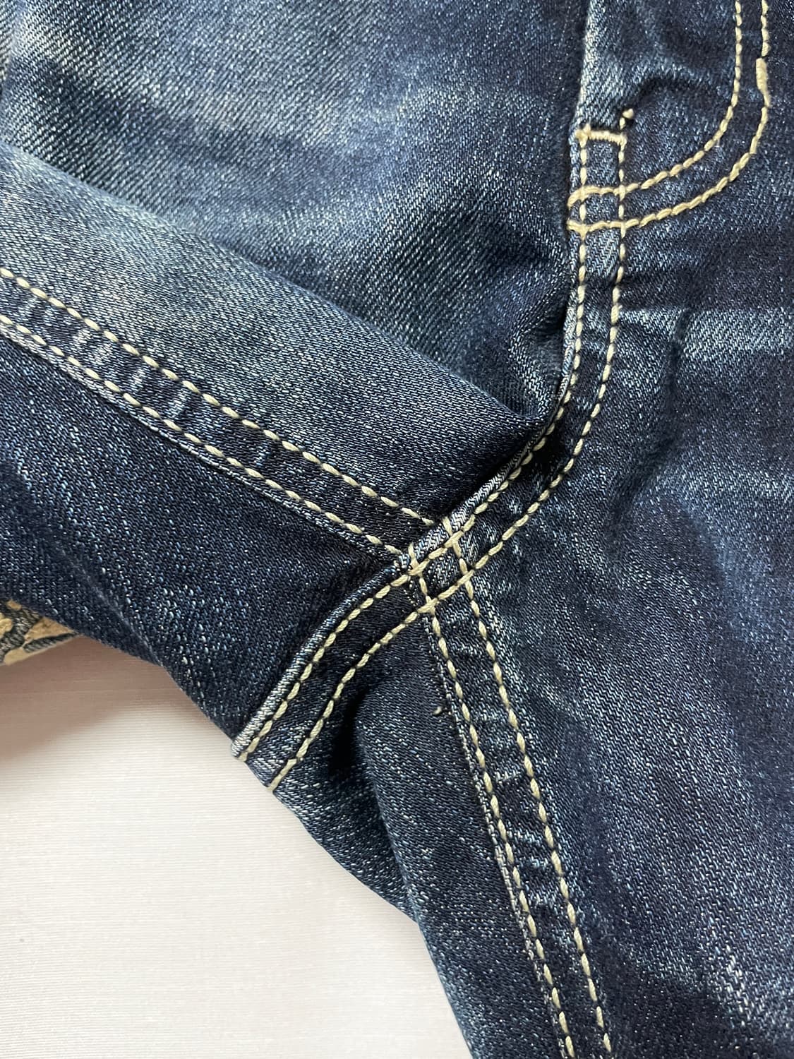 EVISU 에비수 독수리 자수 록 펑크 워싱 데님팬츠 34 상품이미지8