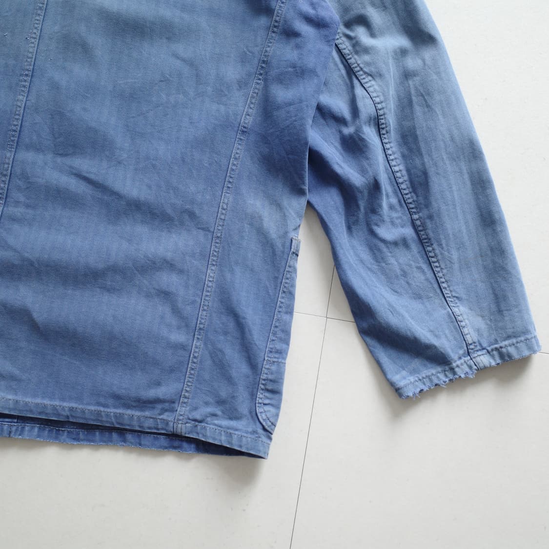 프렌치 빈티지 HBT 워크 초어 자켓 페이딩 (100) 상품이미지8