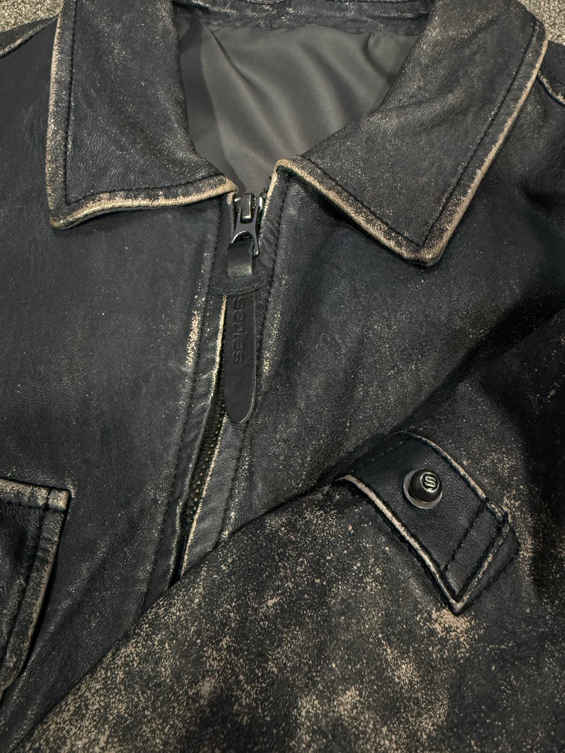 Series 시리즈 쉽스킨 레더 자켓 포데로사 상품이미지3