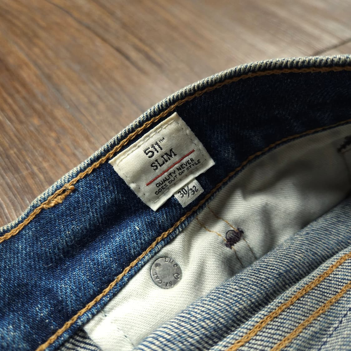 리바이스 메이드 앤 크래프티드 블루탭 일판 셀비지 데님 팬츠 상품이미지5