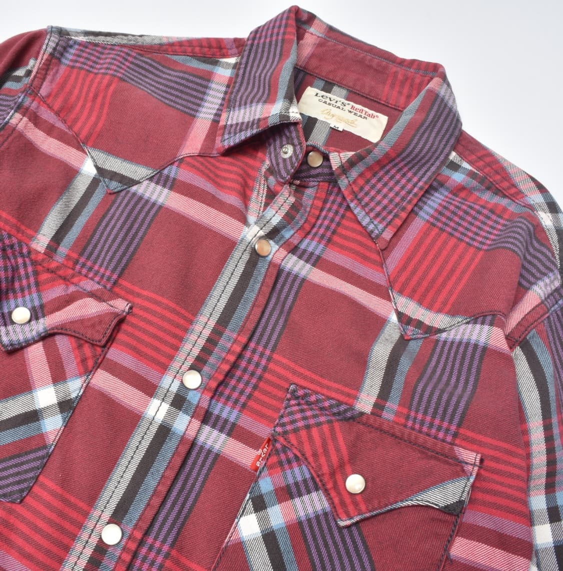리바이스 웨스턴 체크 셔츠 남방 M N0737 상품이미지3
