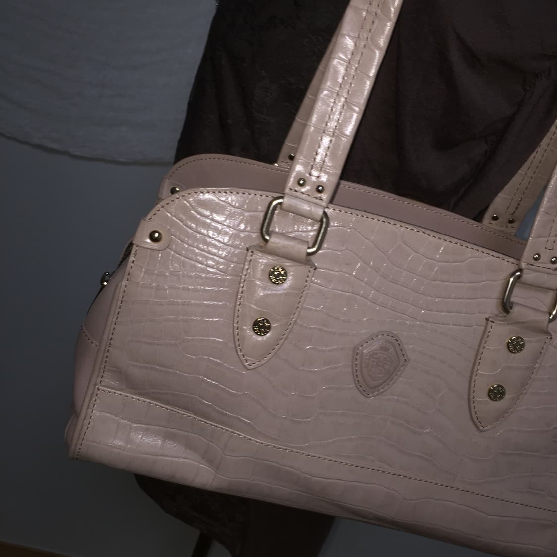 Paul Stuart vtg babypink shoulder bag 💒 상품이미지2