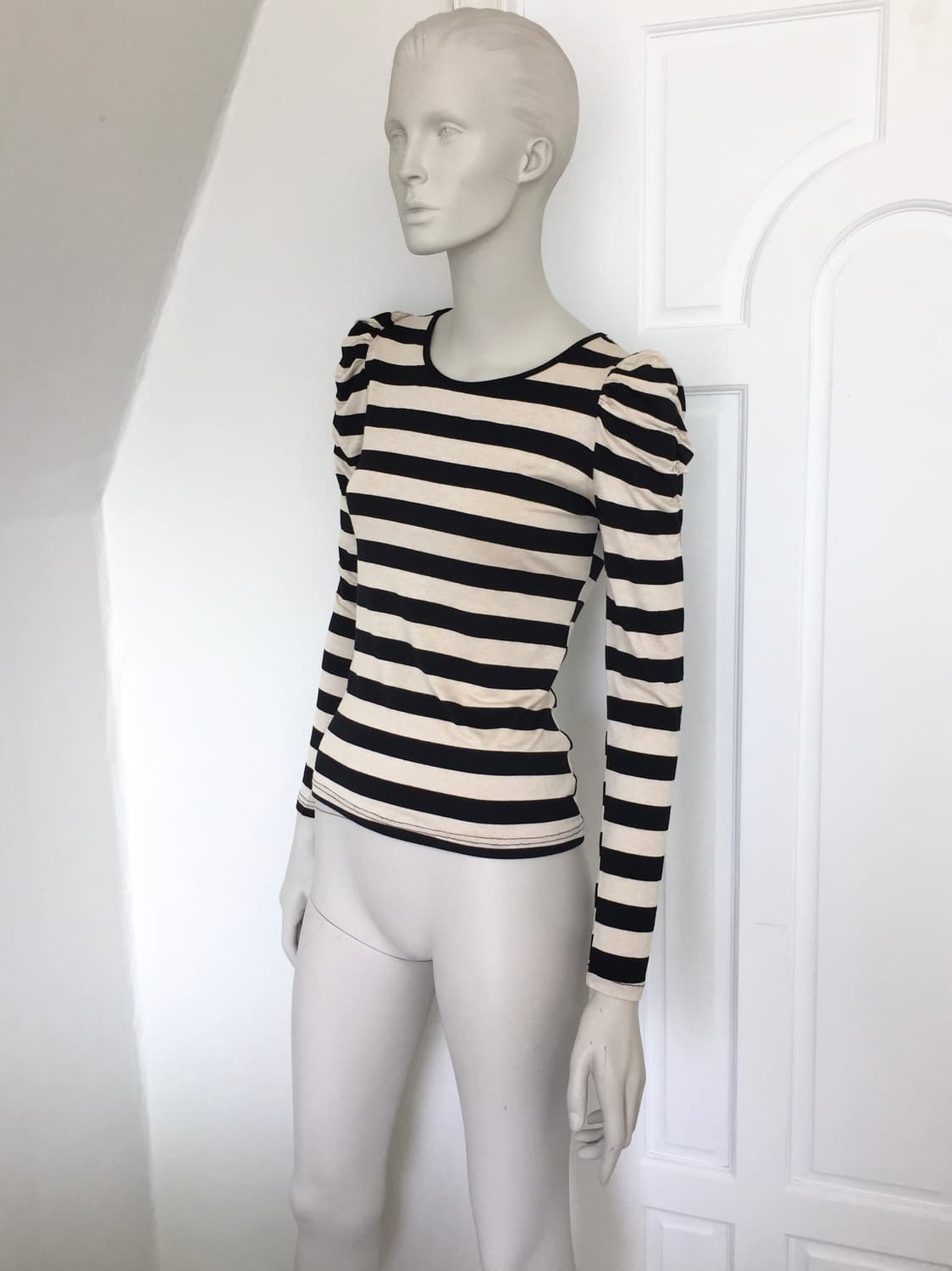 Stripes Shirring T-shirts 상품이미지1