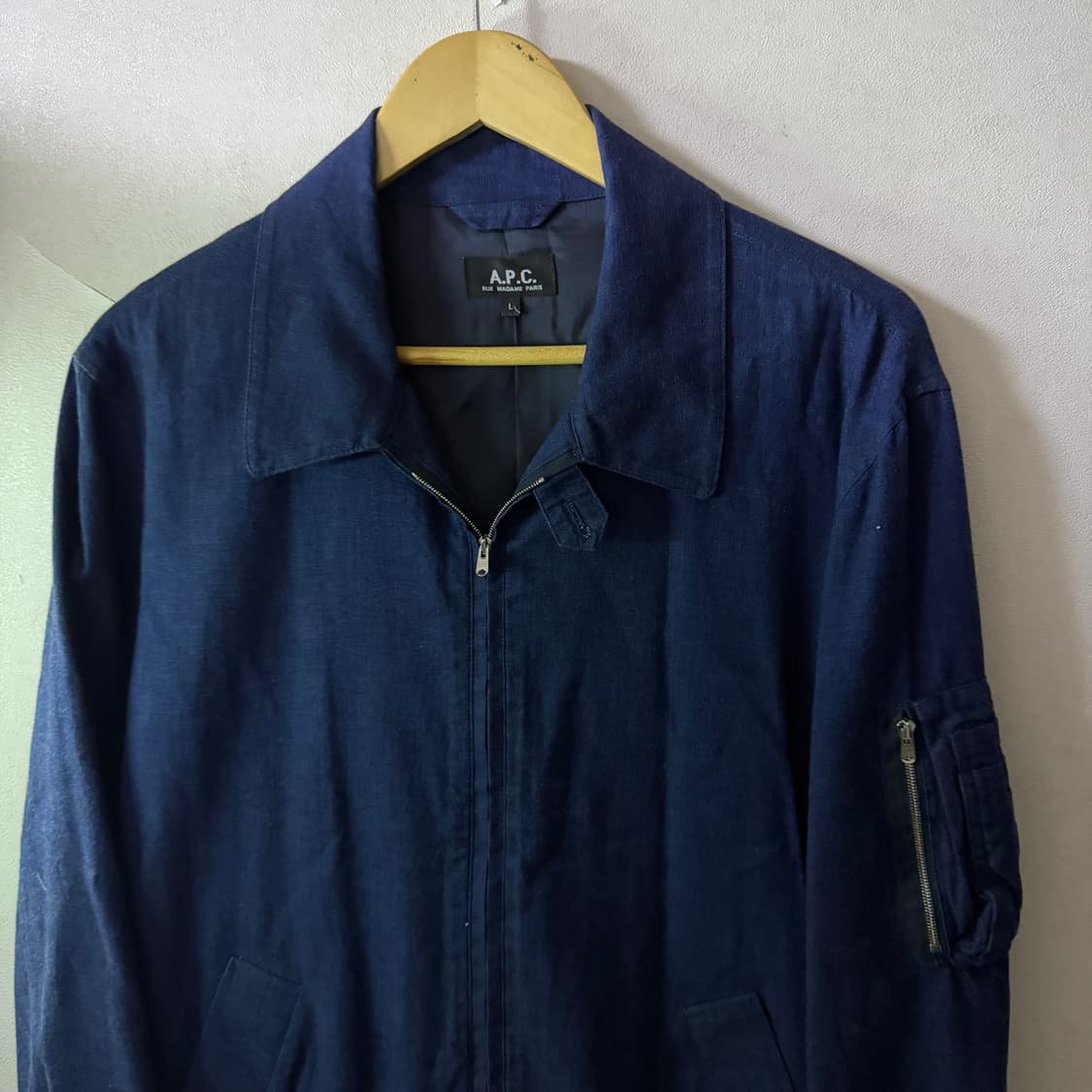 A.P.C 아페쎄 데님 MA-1 블루종 L(100) 상품이미지7