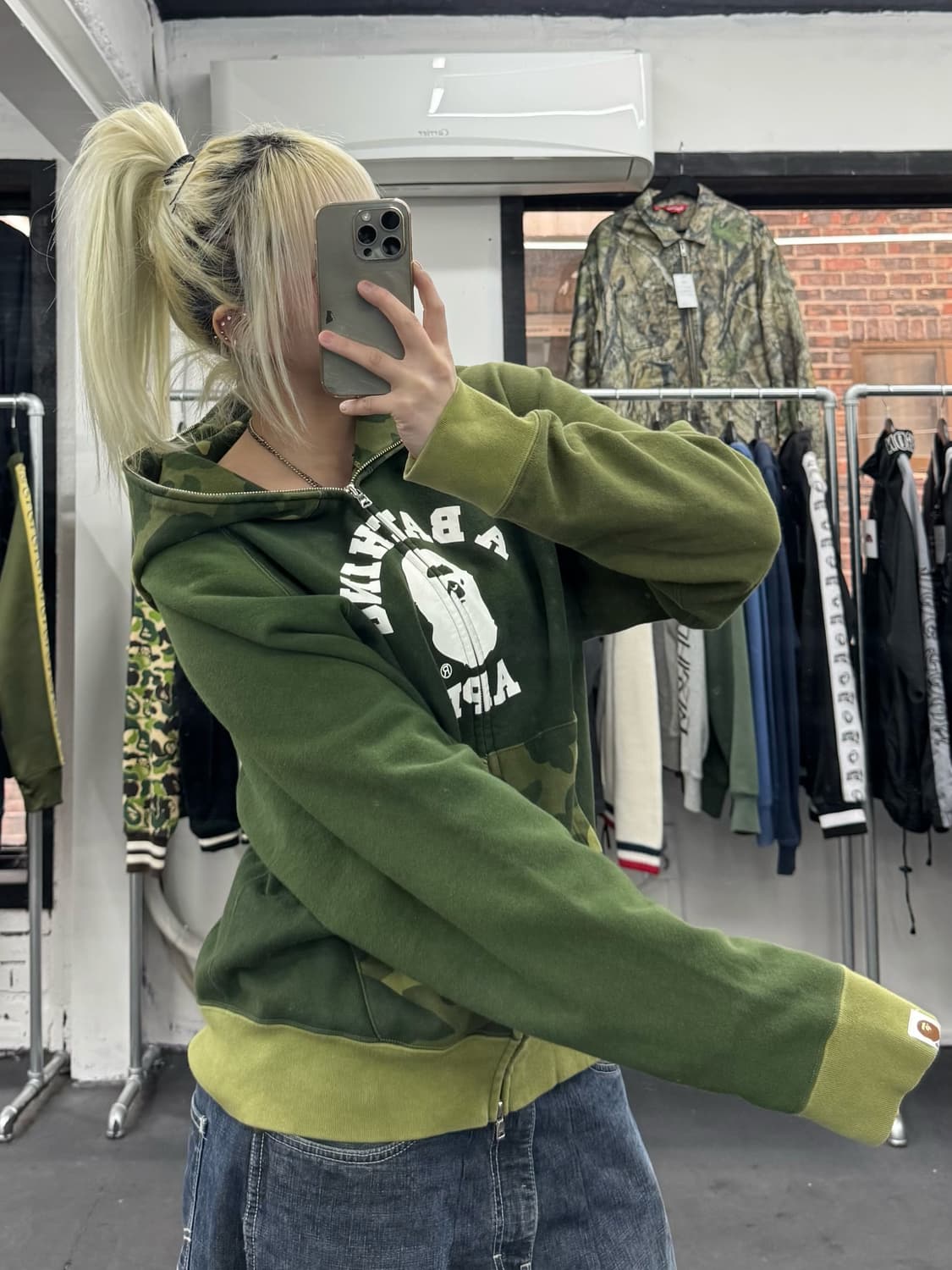 베이프 오리지널 카모 후드집업 상품이미지6