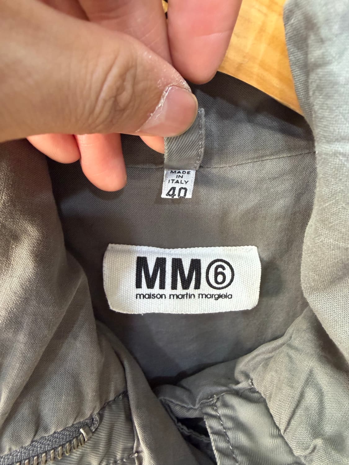 정품) 메종마르지엘라 여성 루즈핏 벨트 롱 자켓 40 상품이미지7