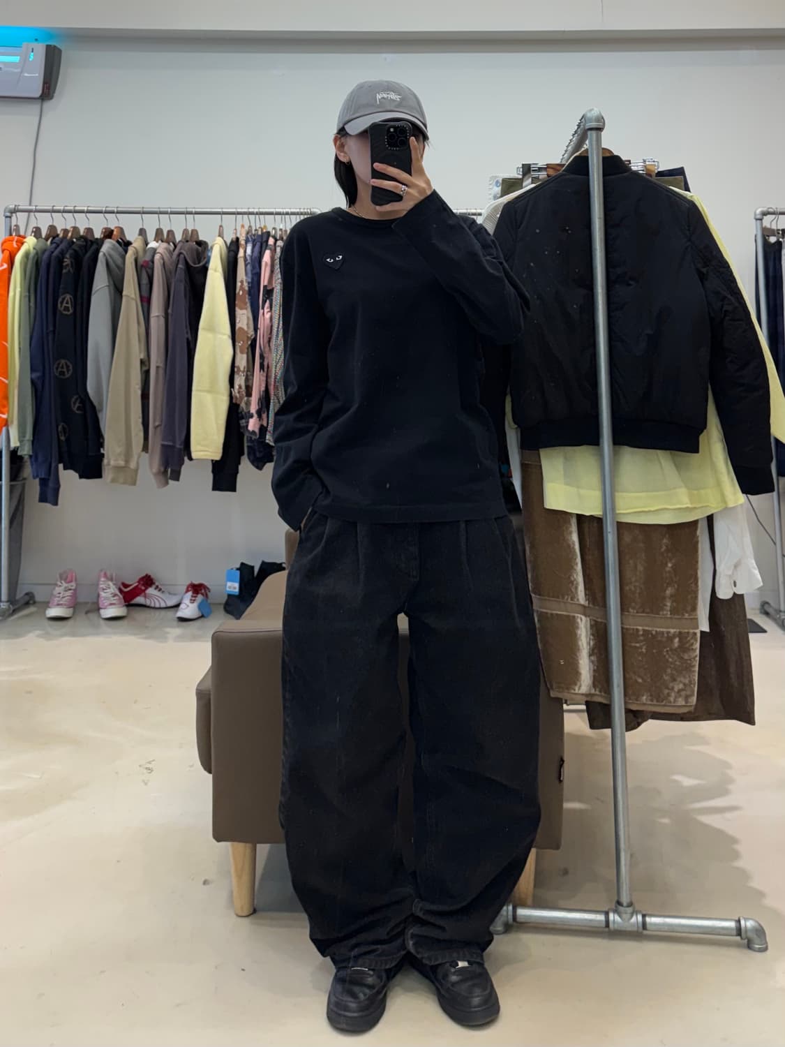 꼼데가르송 플레이 블랙하트 롱슬리브 상품이미지6