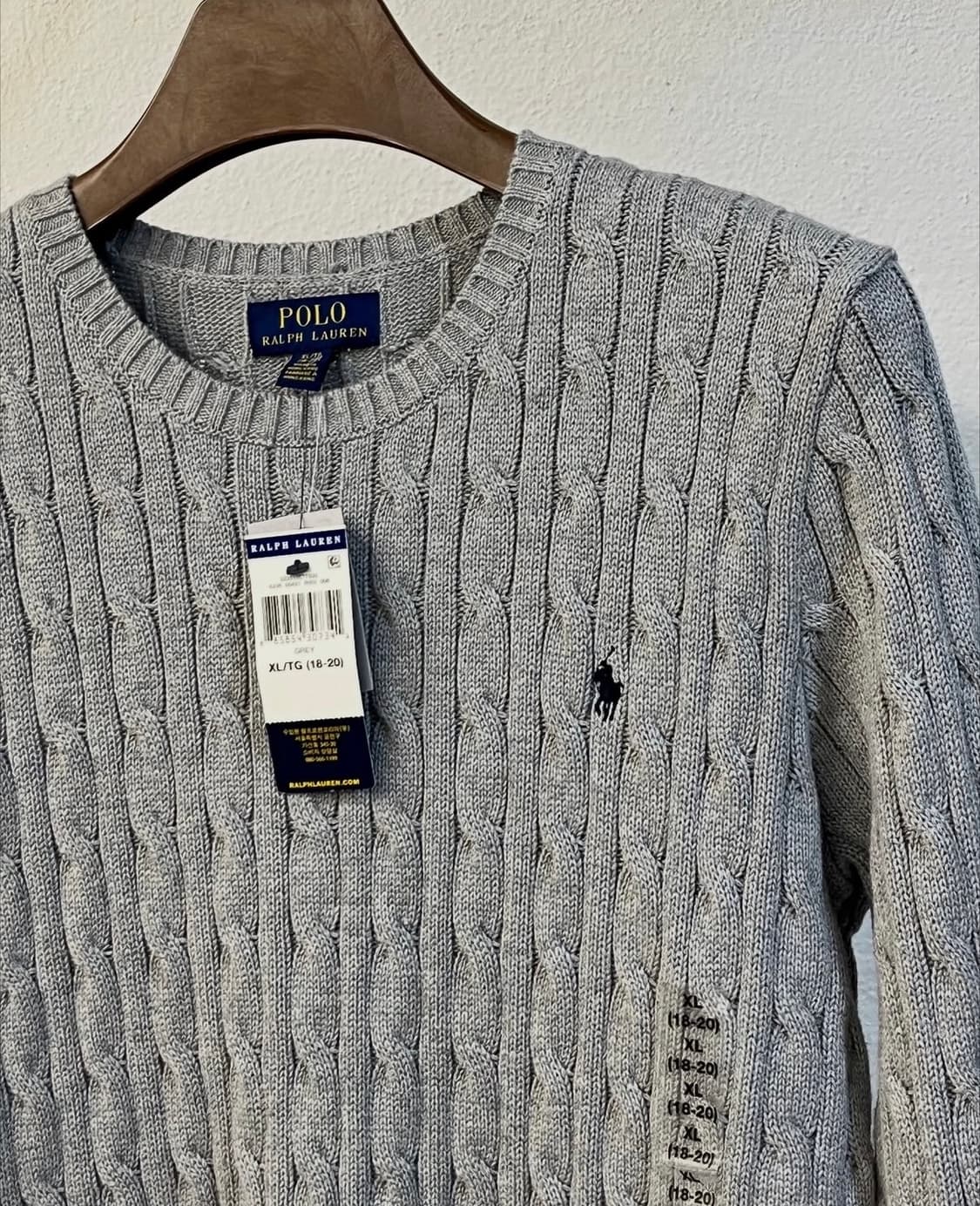 [새상품] 폴로 케이블 니트 상품이미지5