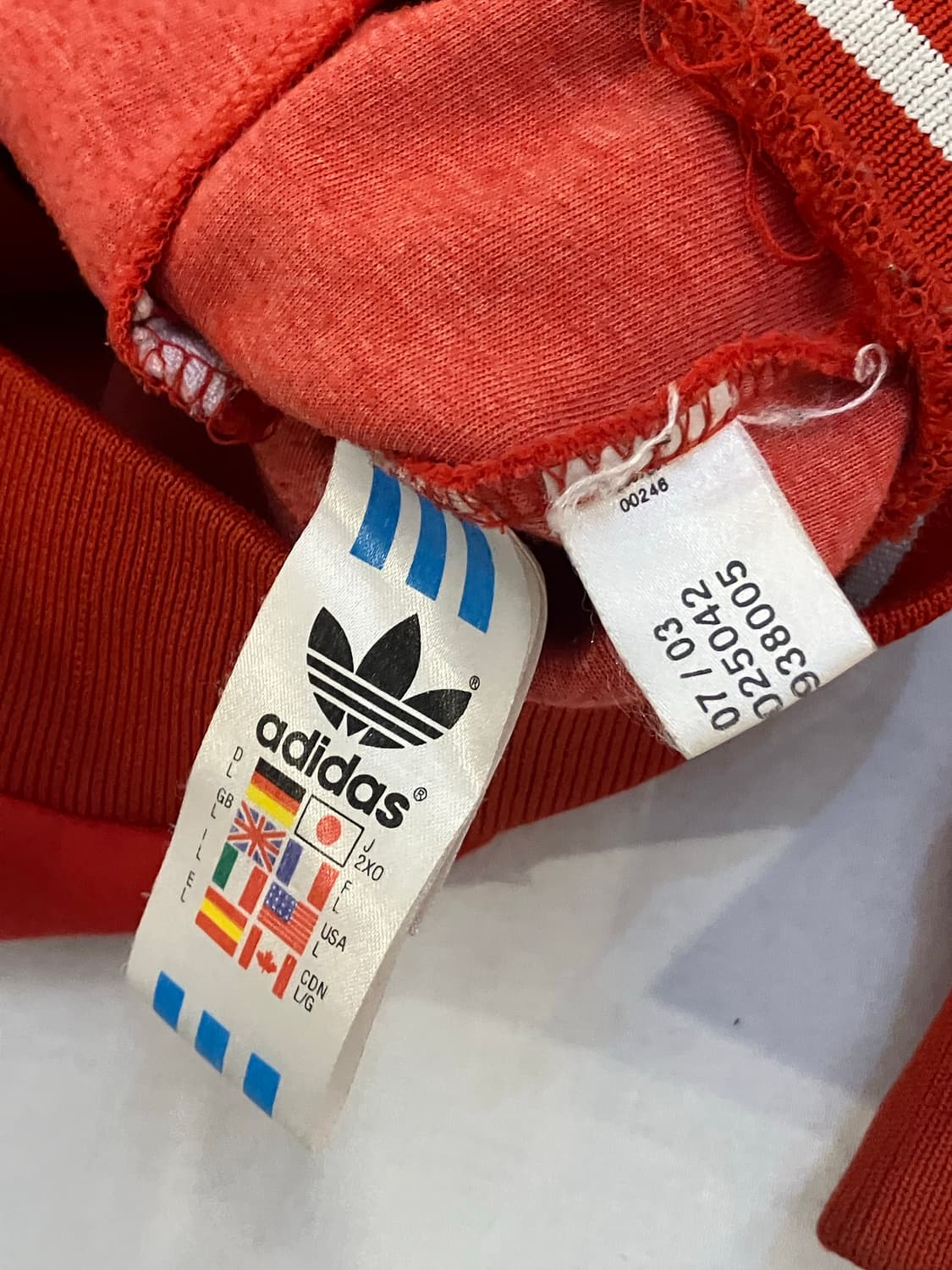 00s 아디다스 올드스쿨 페루 국대 져지 레드 상품이미지5