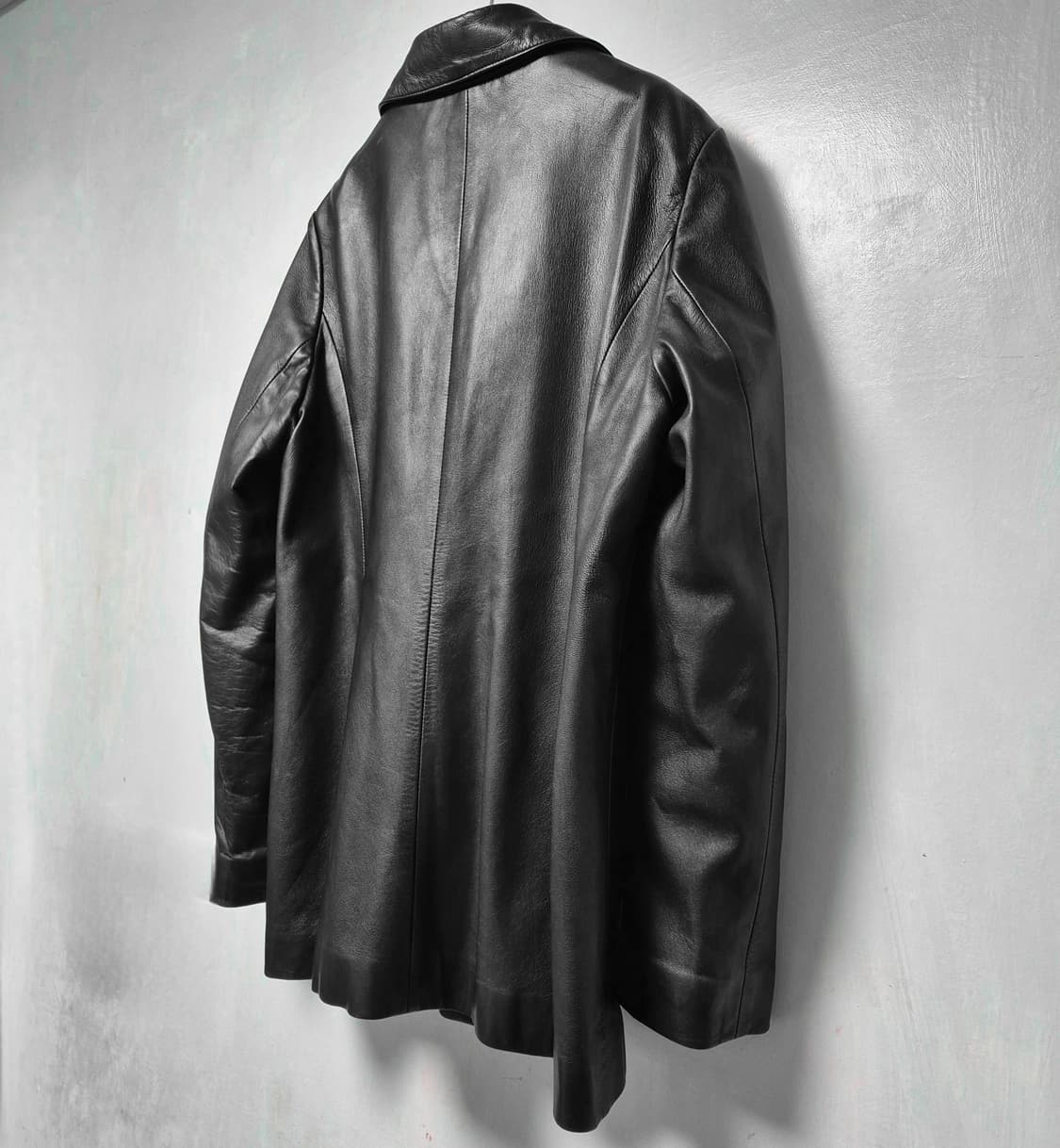 90's 빈티지 양가죽 레더 카코트 상품이미지3