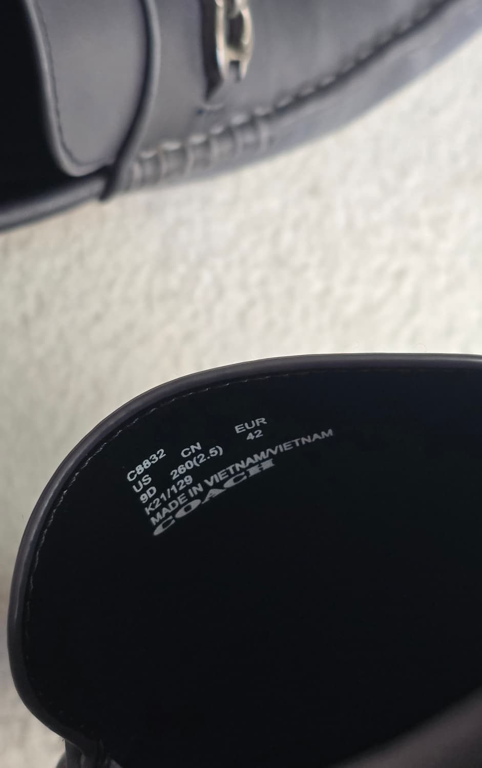 코치 Coach 시그니처 체인 드라이버 남성 로퍼 270size 상품이미지6