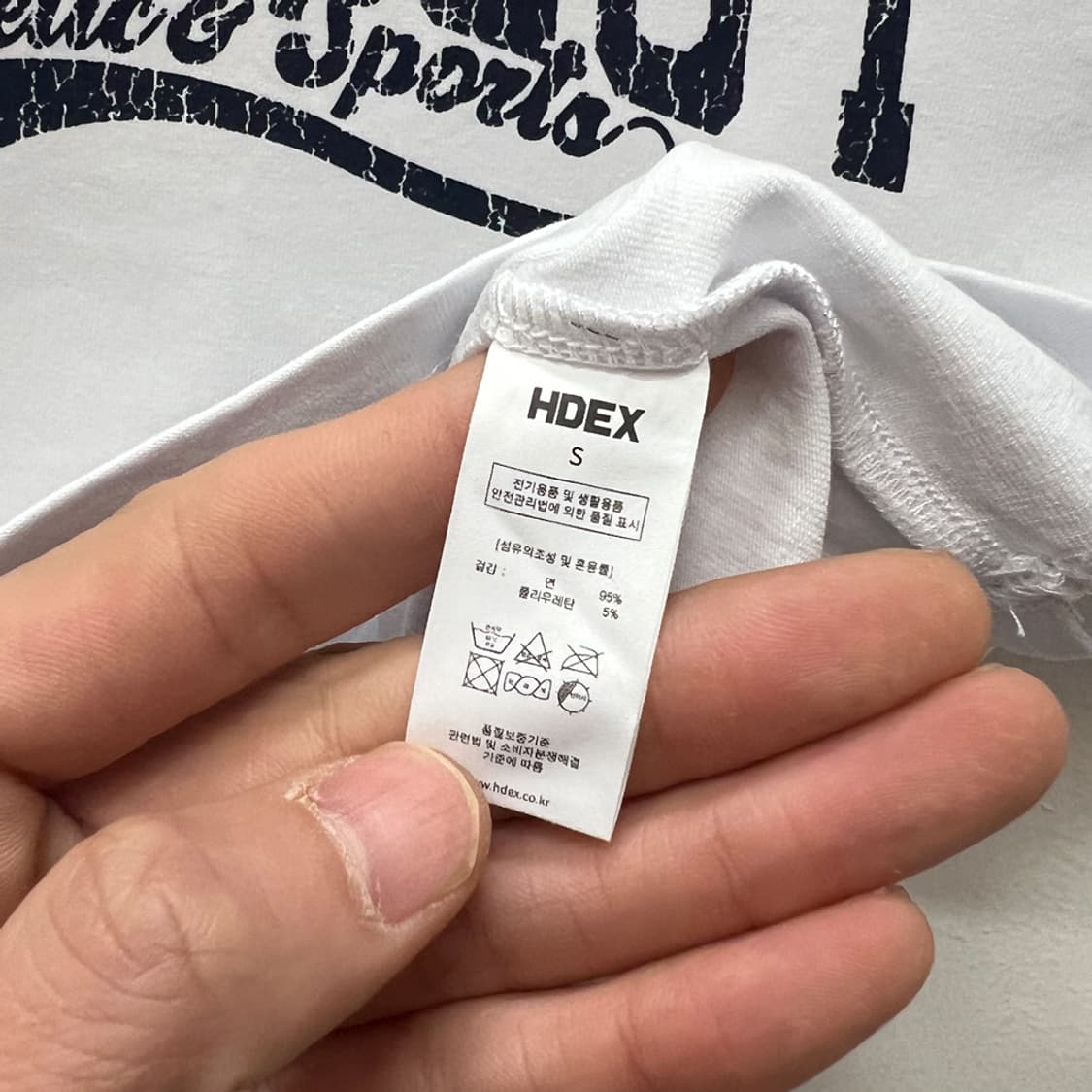HDEX 에이치덱스 우먼스 워크아웃 스웨시 화이트 크롭탑 S 상품이미지4