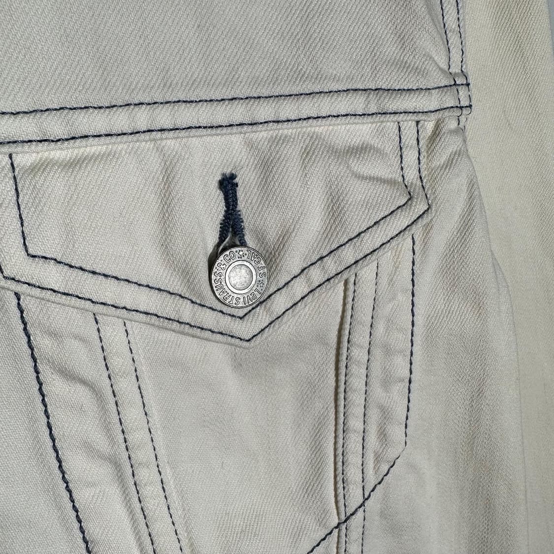 리바이스 재팬라인 자수 데님 트러커 자켓 상품이미지4