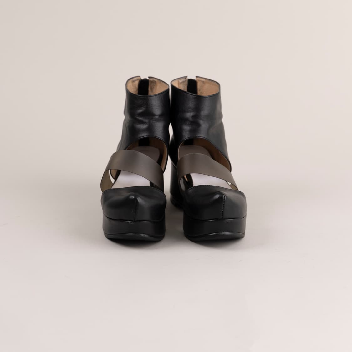 플랫아파트먼트 한복 모티브 웨지힐 부츠 블랙 240 상품이미지5