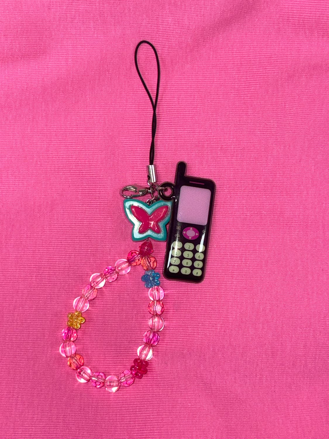 y2k 빈티지 무드 핸드메이드 키링 상품이미지1