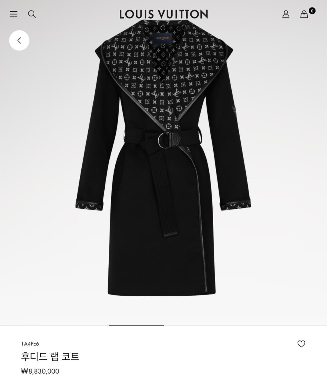 루이비통 후디드 랩코트 상품이미지5