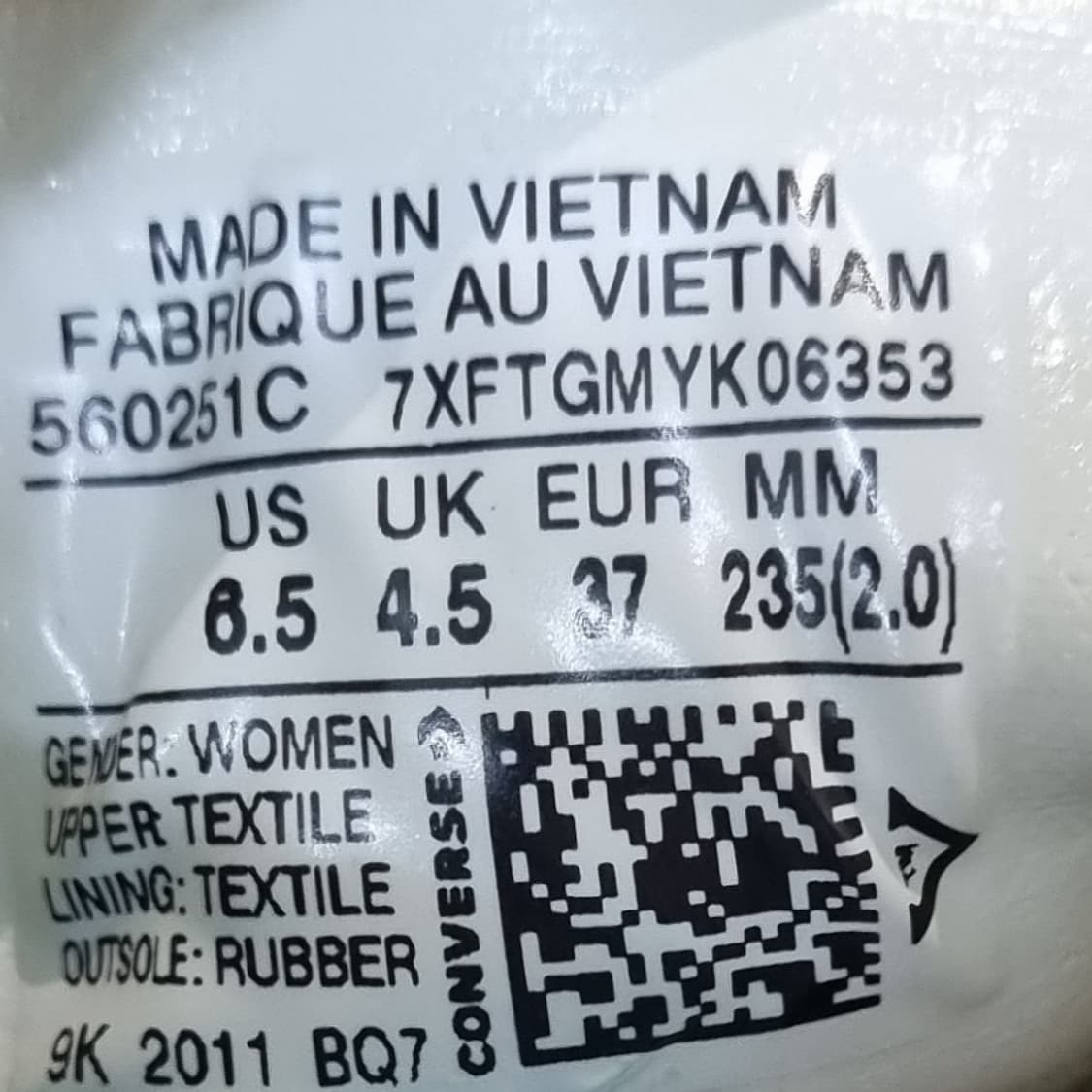 컨버스 올스타 리프트 여성스니커즈235 상품이미지6