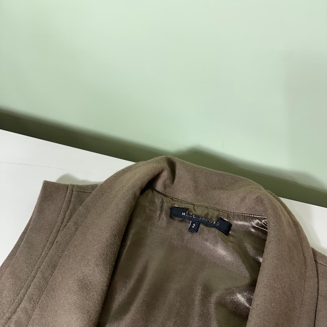2 우먼M 마크바이 마크제이콥스 카키그레이 슬리브리스 울자켓 상품이미지2