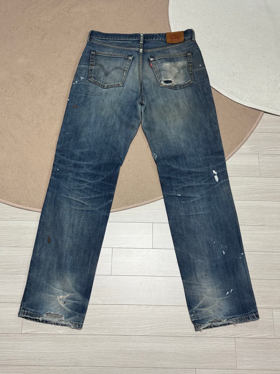 00‘s 빈티지 리바이스 502 페인트 워싱 36 상품이미지4