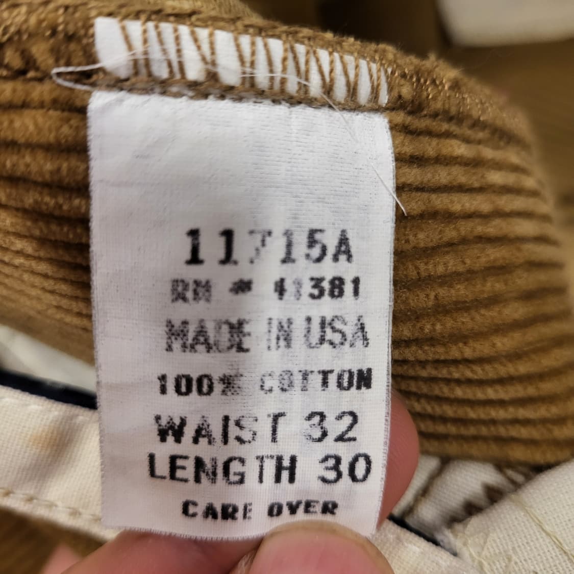 폴로 랄프로렌 코르듀이 팬츠 (32) made in USA 상품이미지9