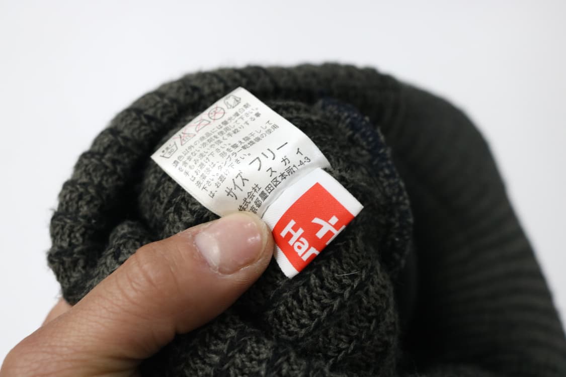 Hanes 헤인즈 90s 재팬 빈티지 차콜 립 니트 바이저 비니 (F) 상품이미지8