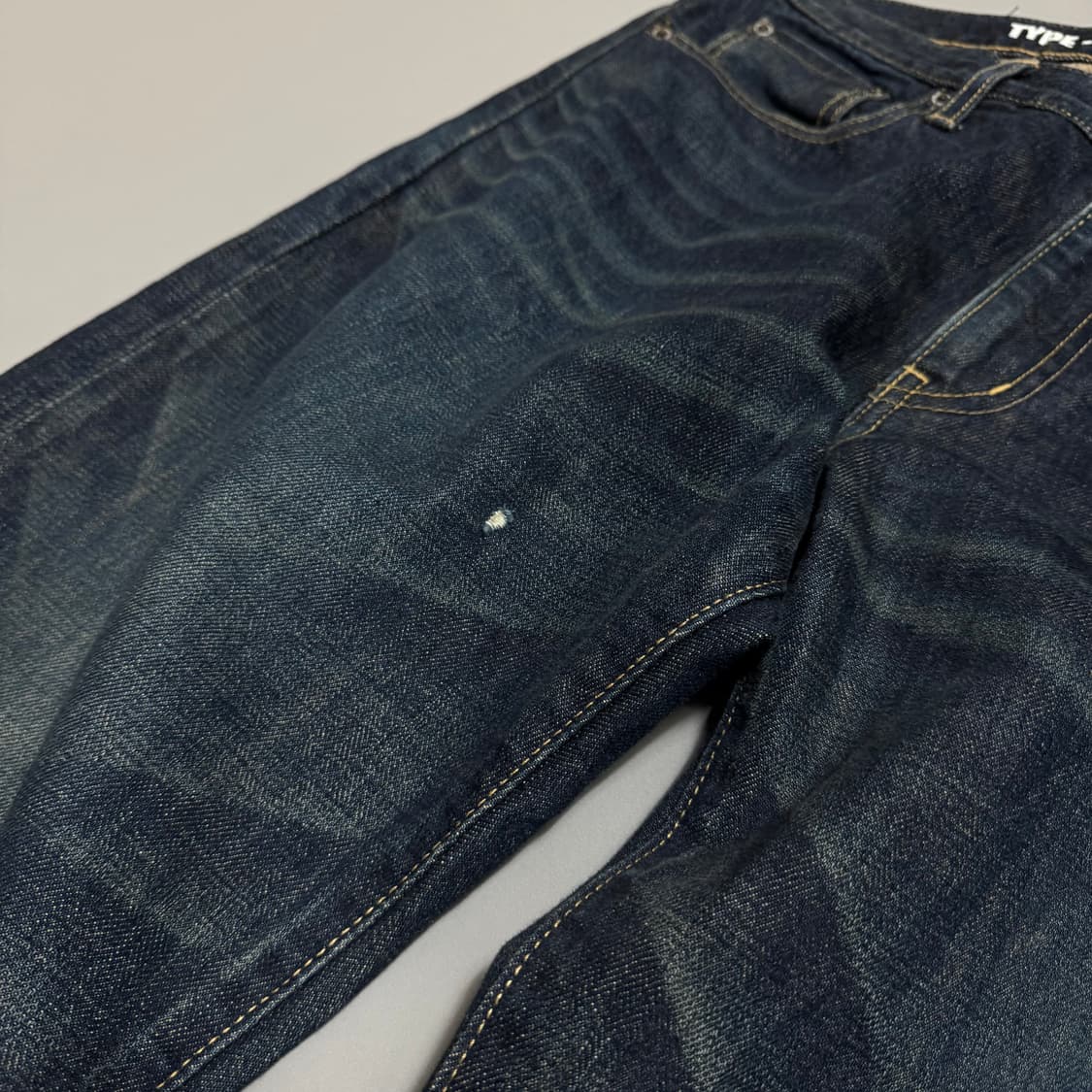 네이버후드 인디고블루 워시드 루즈 스트레이트 데님 팬츠 상품이미지6