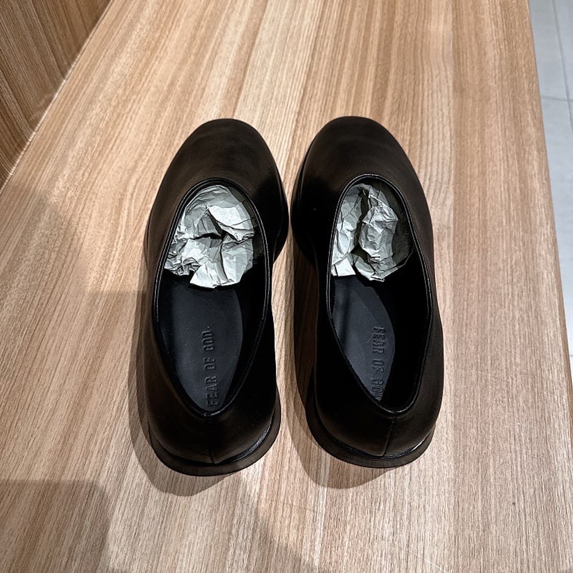 (정품/새상품) FEAR OF GOD 피어오브갓 남성 블랙 드레스 뮬 상품이미지3
