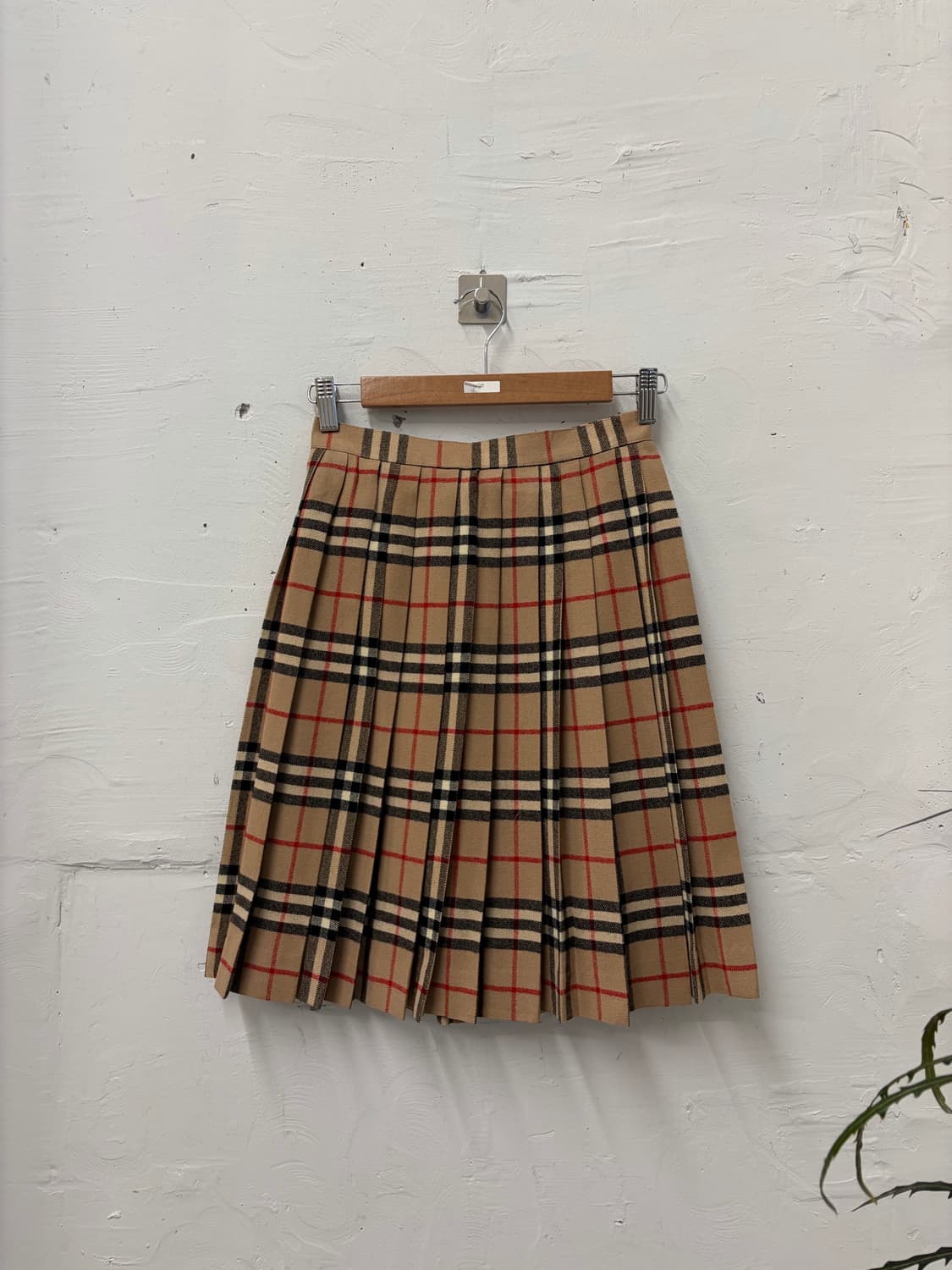 버버리 울 플리츠 스커트 상품이미지1