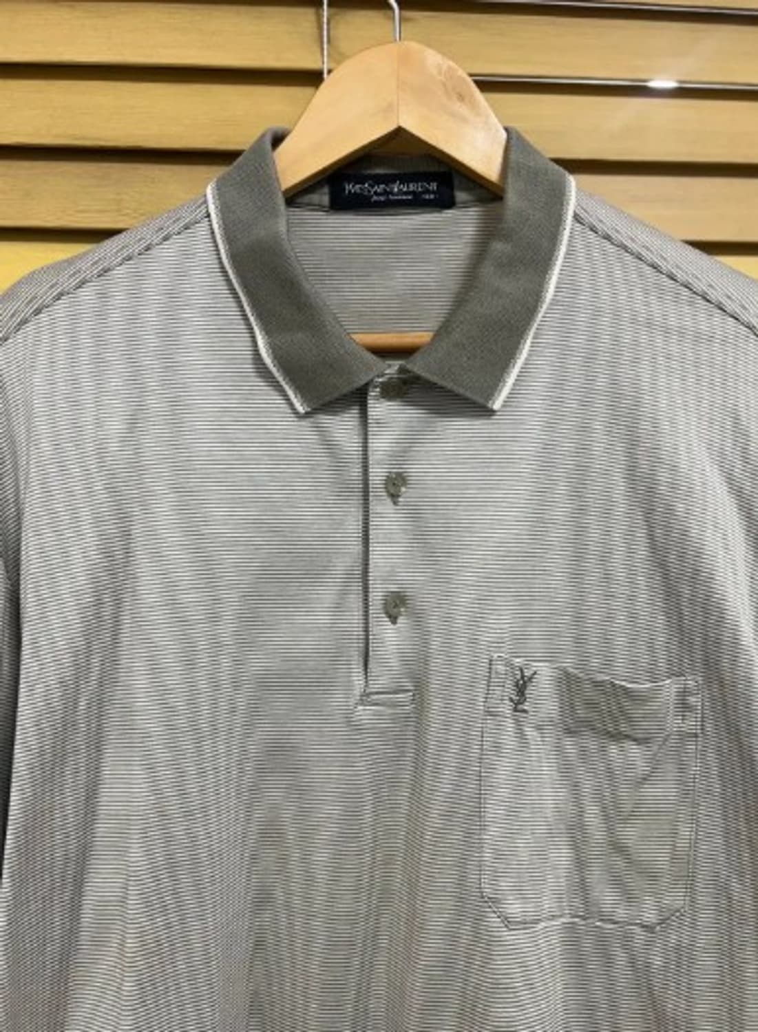 입생로랑 남성 스트라이프카라티셔츠 100 상품이미지1