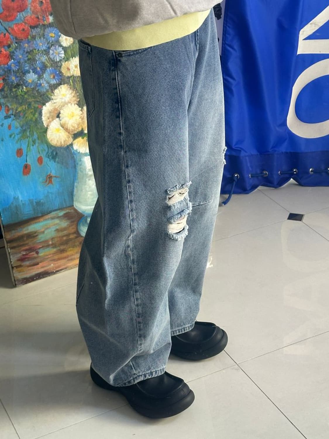 CURVED DENIM PANTS 데님 팬츠 상품이미지1