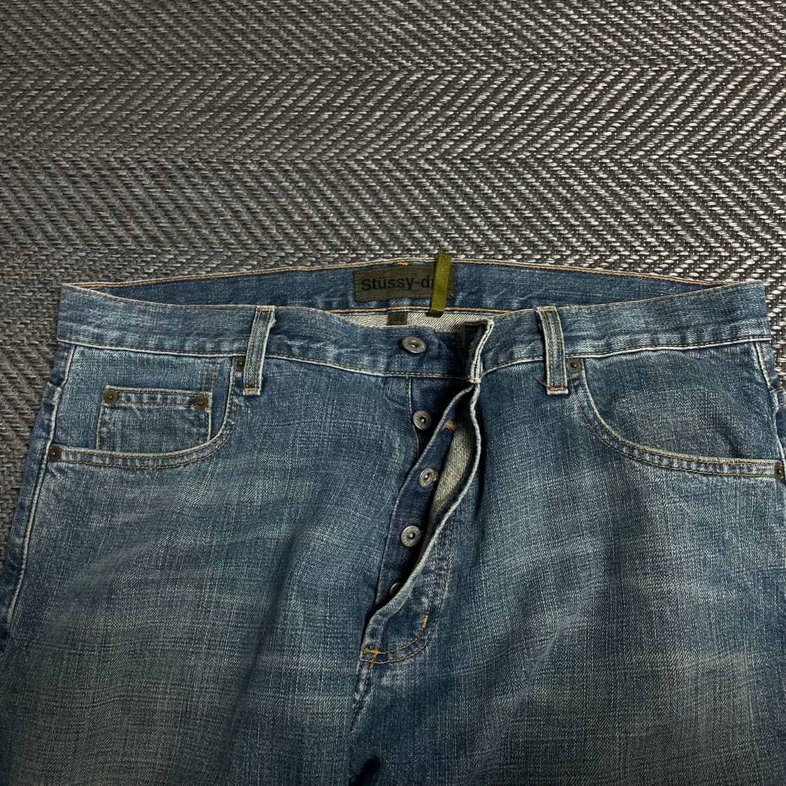 90s Stussy 올드 스투시 아카이브 워싱 데님 팬츠y 5731 상품이미지7