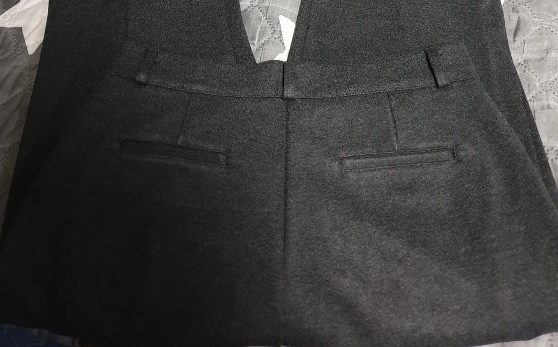 슬로우무드 스판 부츠컷 맥시롱 울 슬랙스 차콜 (L) 상품이미지3