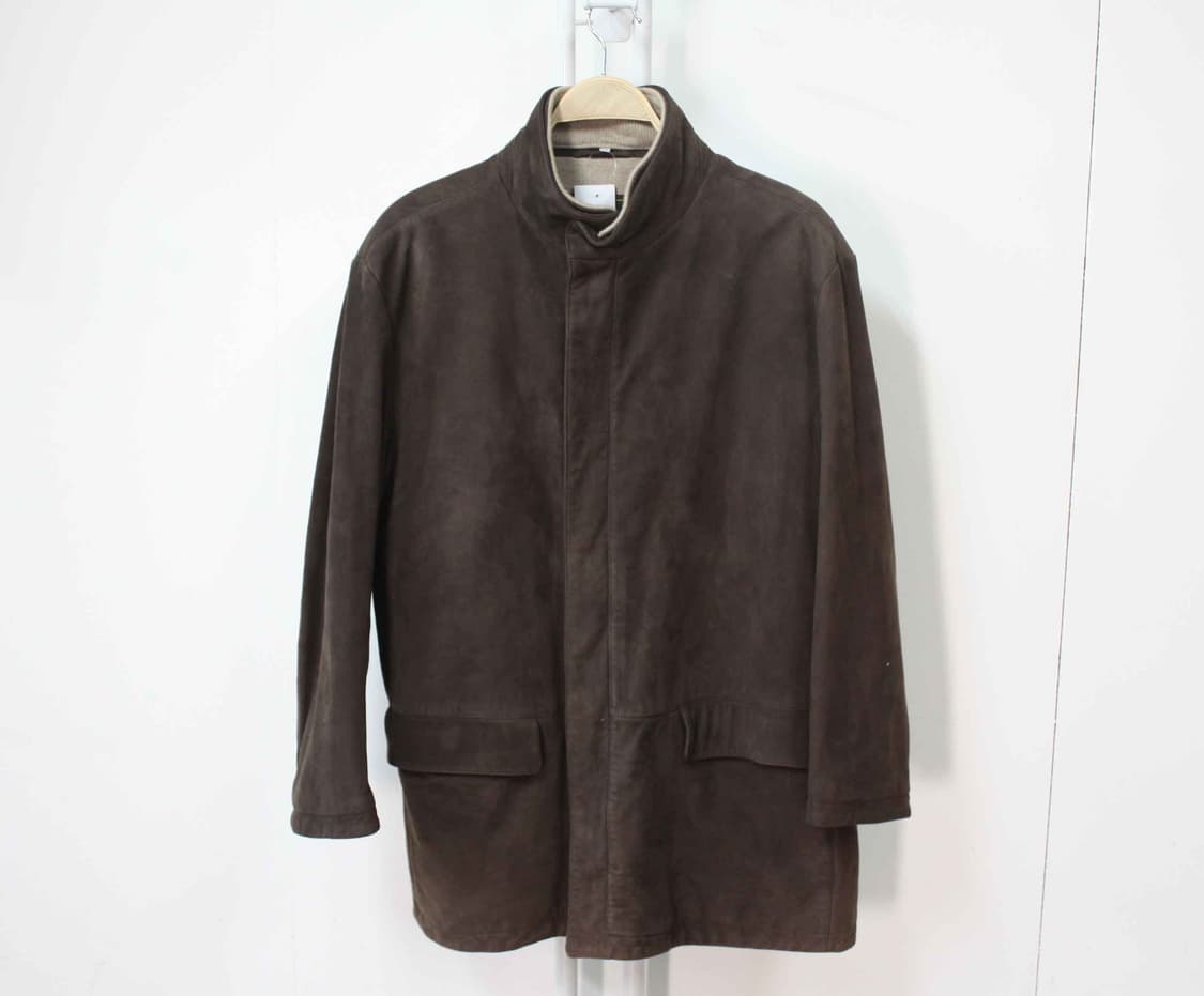 W-3465/로로피아나 매장판 양가죽 하프 자켓 XL 상품이미지1