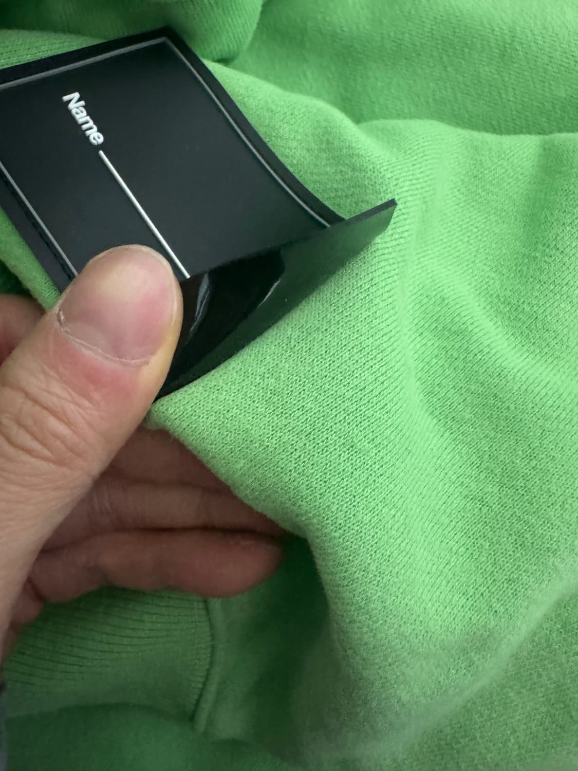 정품!! 웰던 We11done 빅 사이즈 형광 맨투맨 2XL ~ 3XL 상품이미지7