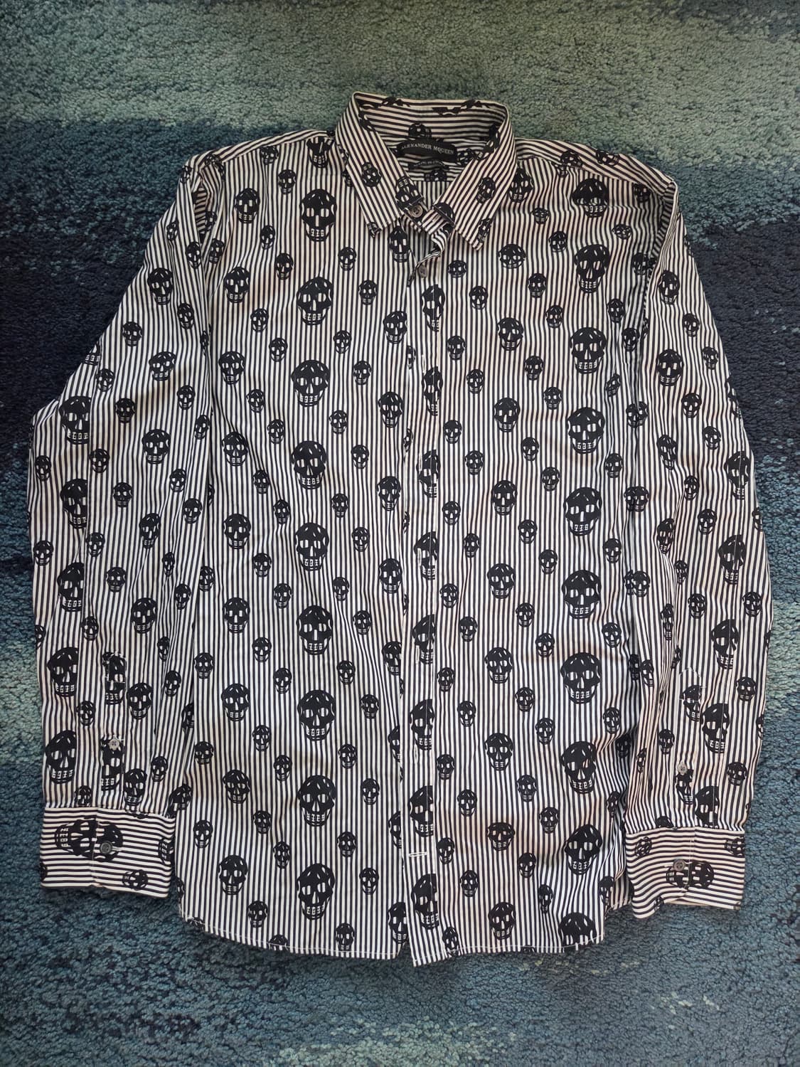 빈티지해골 셔츠 Skull Print Long Sleev 상품이미지1