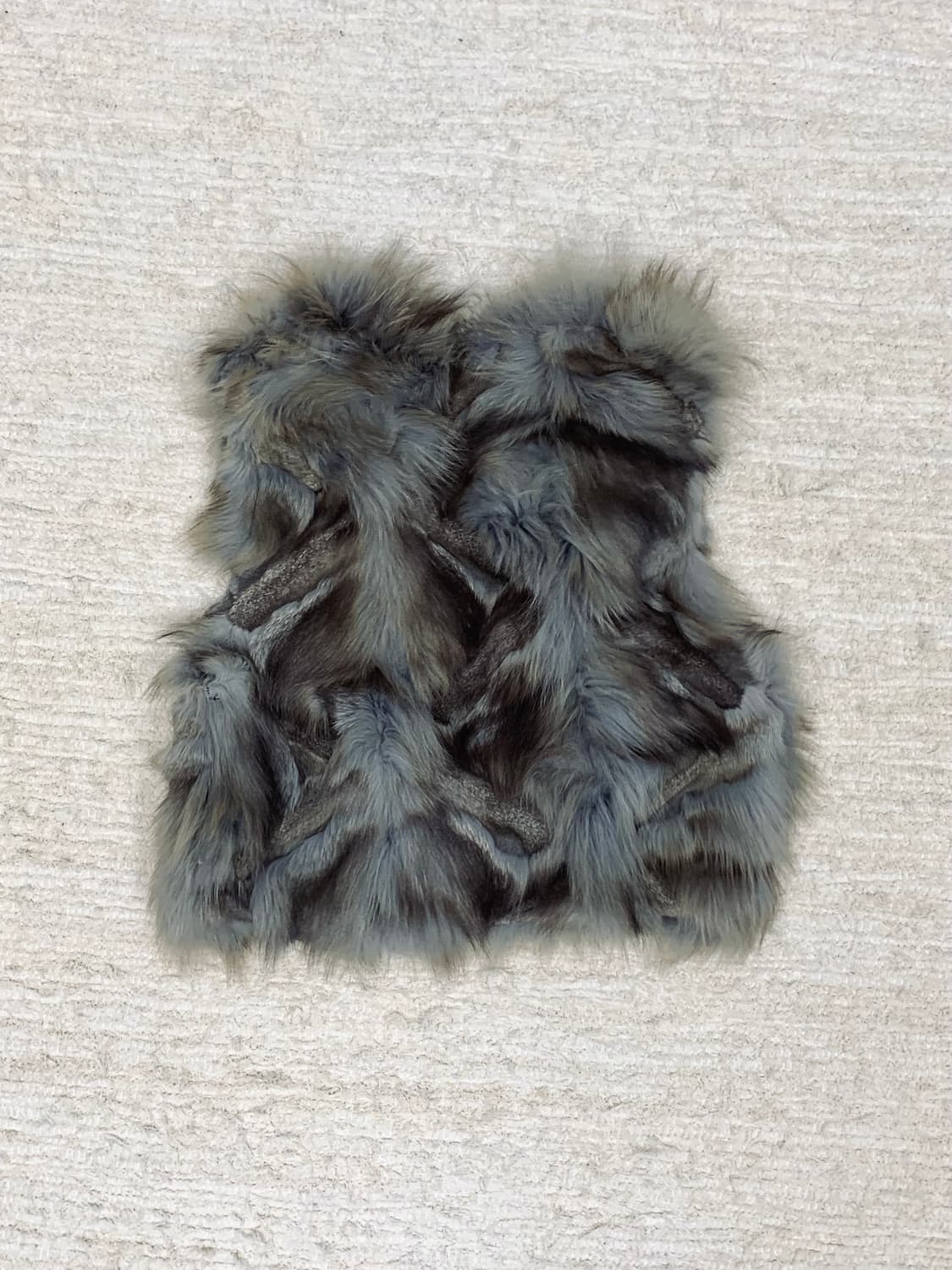 Gray-Brown Fox Fur Vest 상품이미지2