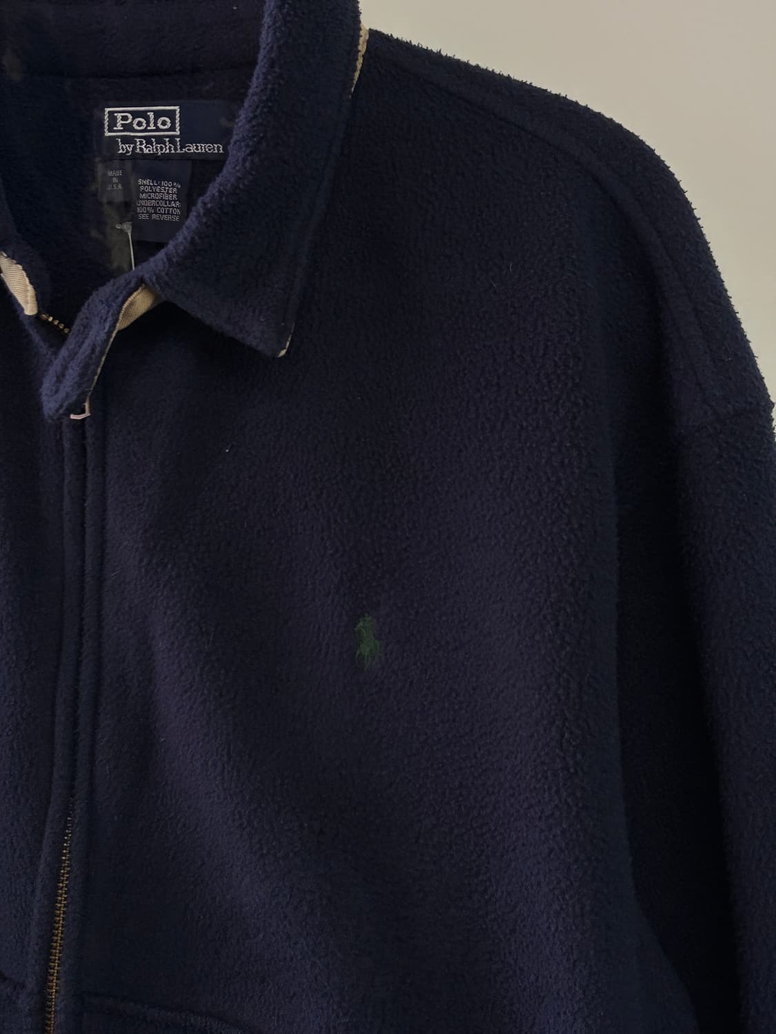 90s 폴로 랄프로렌 후리스 자켓 네이비 상품이미지3
