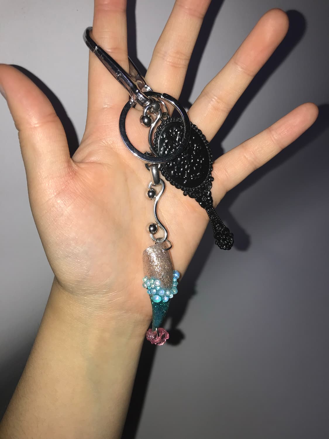 cat claw nail tip keyring🎀👛 상품이미지2