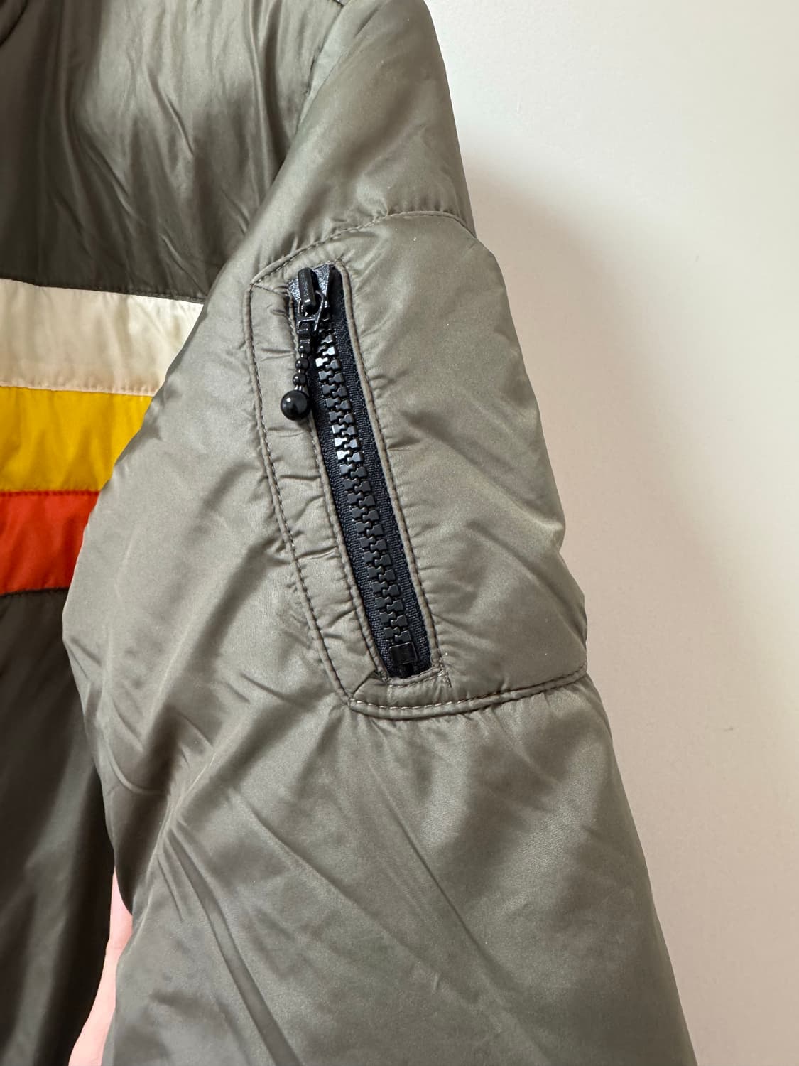 빔즈보이 올리브색 점퍼 항공점퍼 카키색 상품이미지7