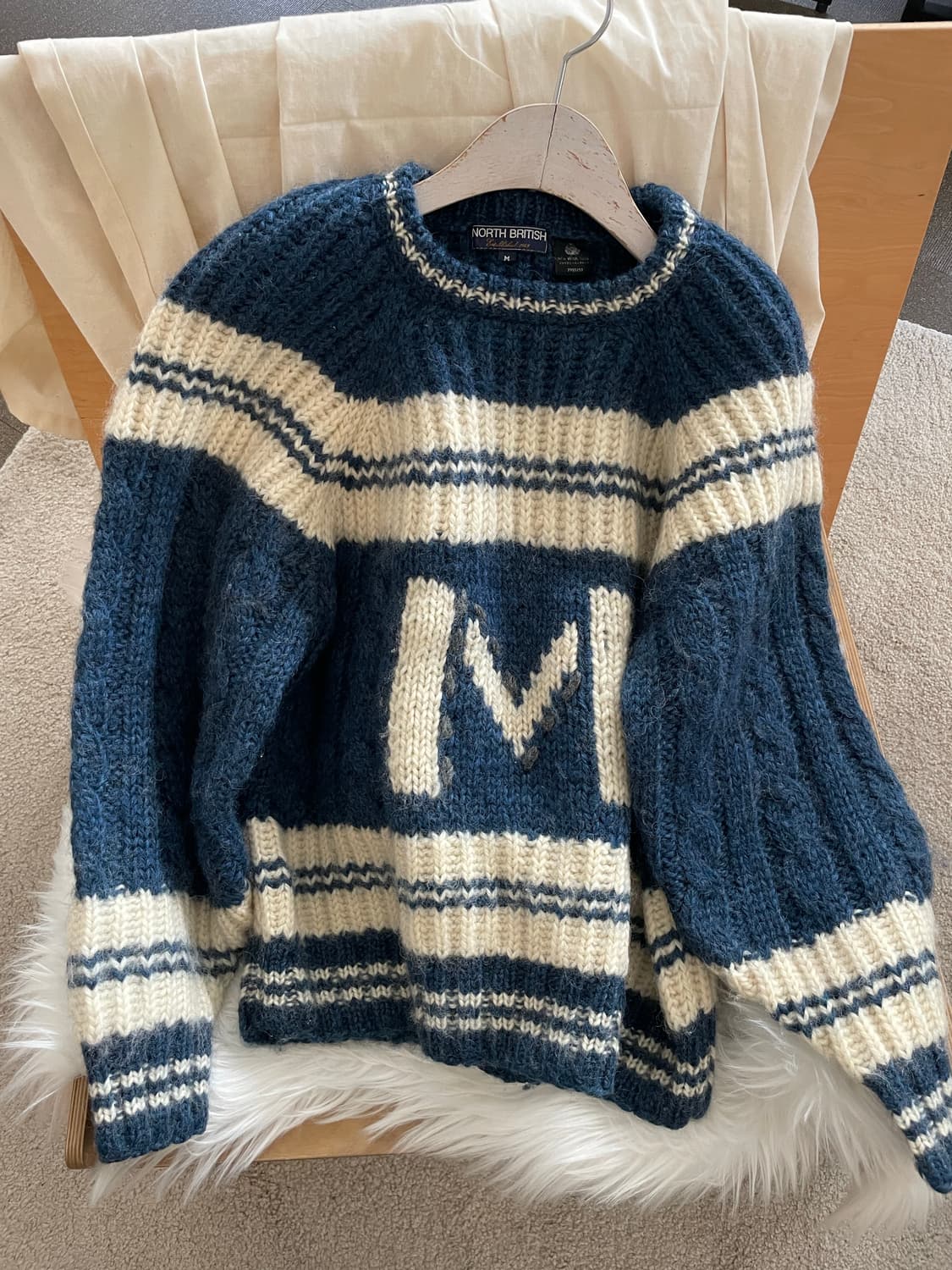 vintage M heavy wool knit 상품이미지1