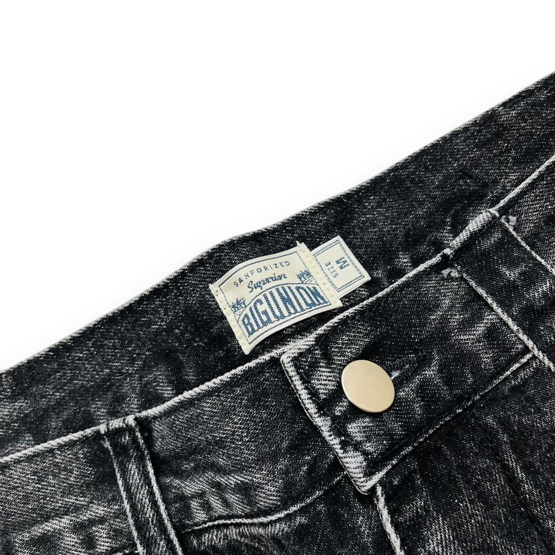 빅 유니온 유틸리티 멀티 포켓 흑청 데님 팬츠 상품이미지5