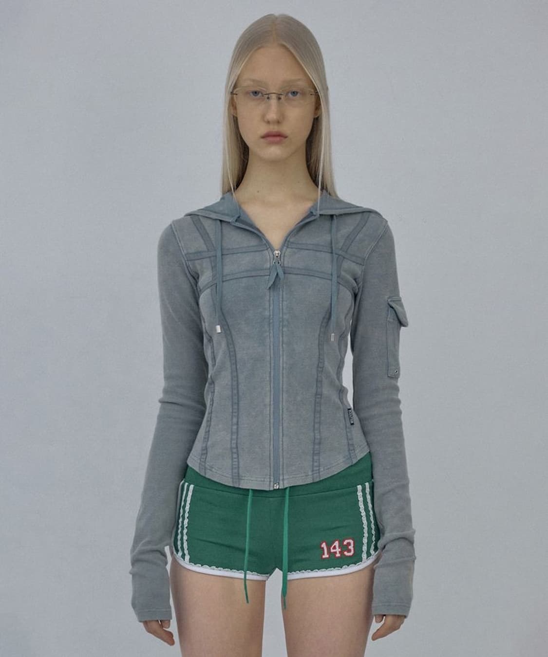 Washed Bondage Hoodie Washed Sage 상품이미지1