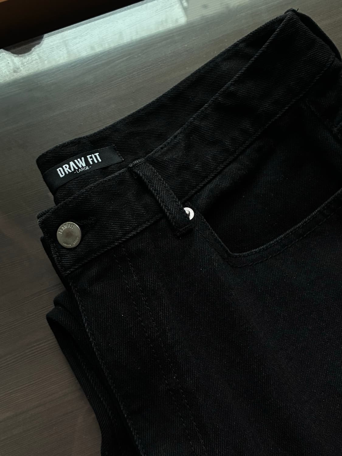 (L) [서강준PICK] 드로우핏 유주얼 세미 와이드 데님 팬츠 판매 상품이미지8